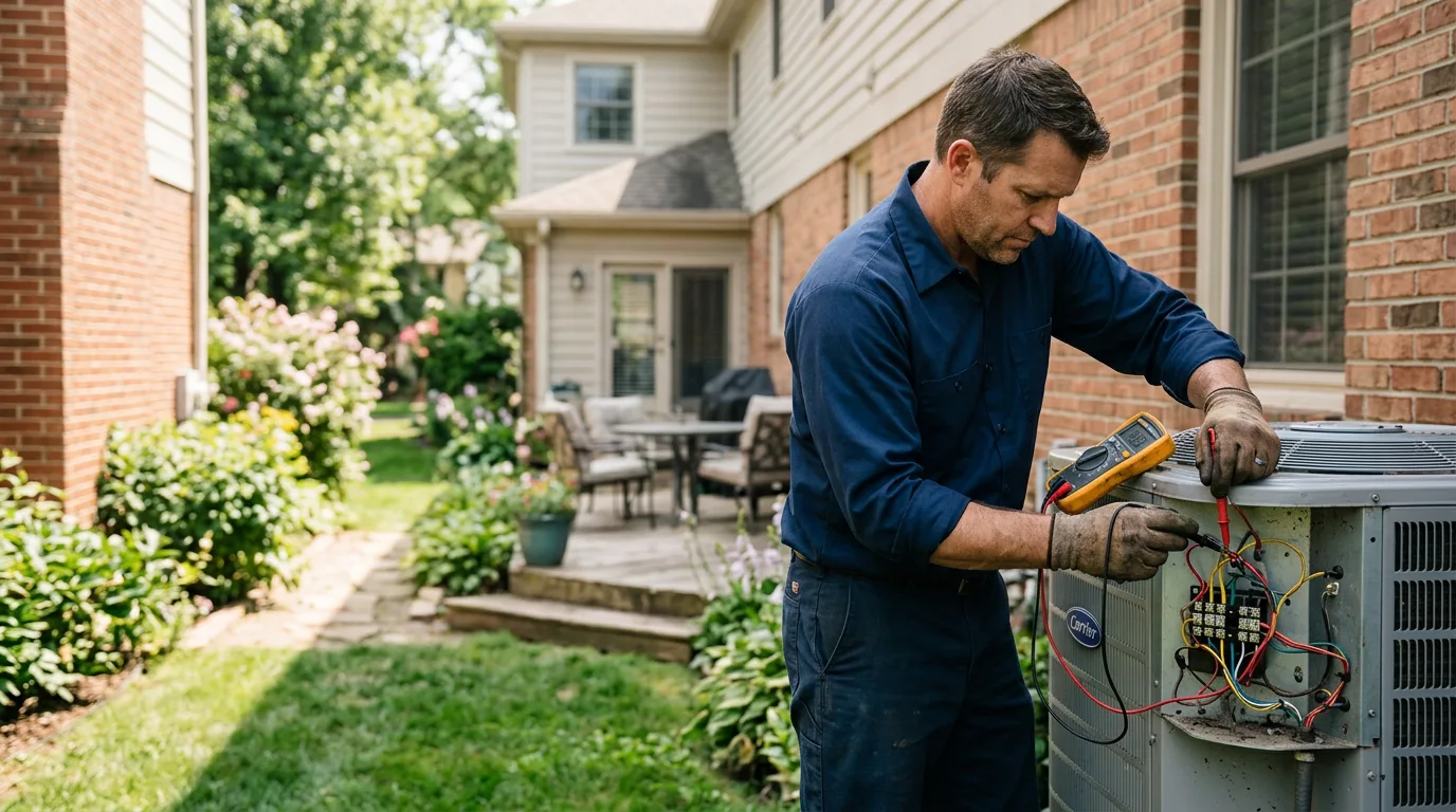 HVAC technician working near Vernal, UT